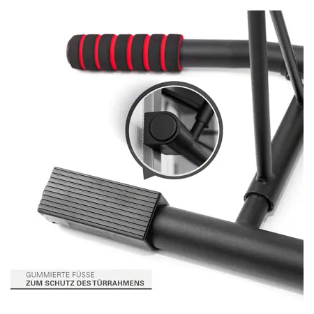 Sport-Tec Trreck Klimmzugstange klappbar, 117x28 cm, inkl. 2 Power Ropes + 2 Karabinerhaken