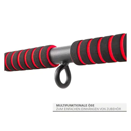 Sport-Tec Trreck Klimmzugstange klappbar, 117x28 cm, inkl. 2 Power Ropes + 2 Karabinerhaken