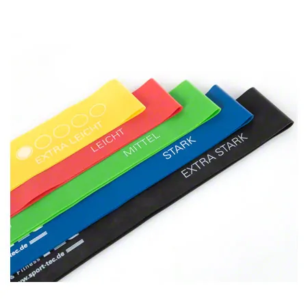 Sport-Tec Fitness-Loops aus Latex, Set 5-tlg., 30x5 cm, 5 Strken