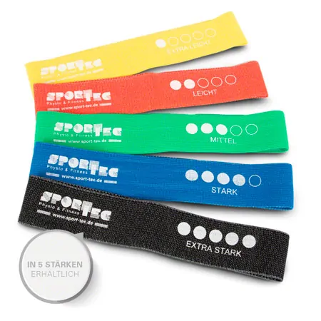 Sport-Tec Fitness-Loop aus Textil, 32x5,8 cm, extra stark, schwarz