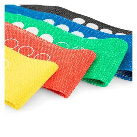 Sport-Tec Fitness-Loops aus Textil, 5er Set, 32x5,8 cm inkl. Aufbewahrungsbeutel