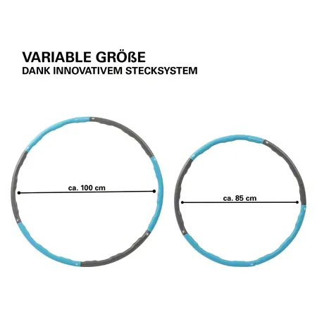 Sport-Tec Hula Hoop Reifen,  100 cm, 1,5 kg, inkl. Maband