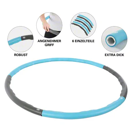 Sport-Tec Hula Hoop Reifen,  100 cm, 1,5 kg, inkl. Maband