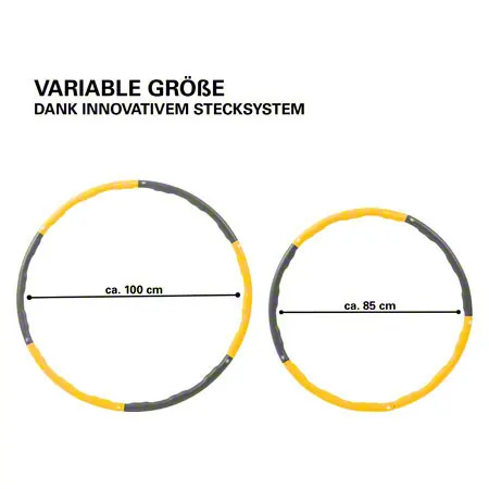 Sport-Tec Hula Hoop Reifen, � 100 cm, 1,5 kg, inkl. Ma�band
