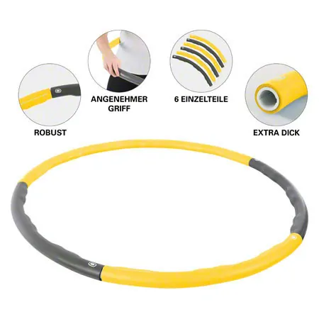 Sport-Tec Hula Hoop Reifen, � 100 cm, 1,5 kg, inkl. Ma�band