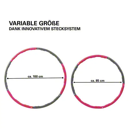 Sport-Tec Hula Hoop Reifen,  100 cm, 1,5 kg, inkl. Maband