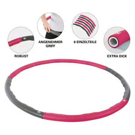 Sport-Tec Hula Hoop Reifen,  100 cm, 1,5 kg, inkl. Maband