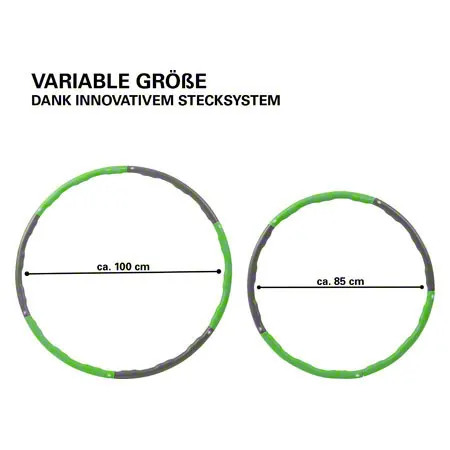 Sport-Tec Hula Hoop Reifen,  100 cm, 1,5 kg, inkl. Maband
