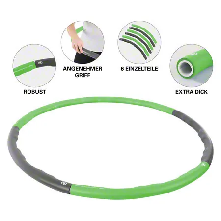 Sport-Tec Hula Hoop Reifen,  100 cm, 1,5 kg, inkl. Maband