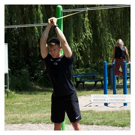 Sport-Tec Powerband aus Latex, 104x1,3 cm, extra leicht, gelb