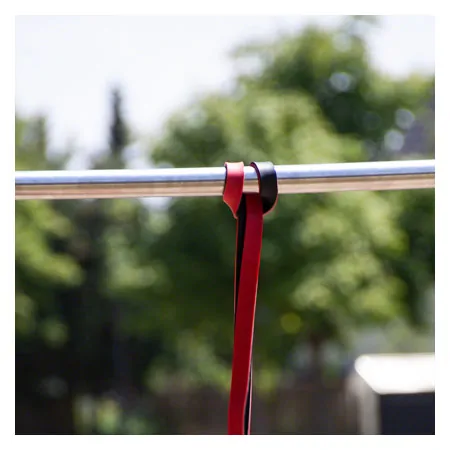 Sport-Tec Powerband aus Latex, 104x2,2 cm, leicht, rot