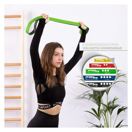 Sport-Tec Powerband aus Latex, 104x3,2 cm, mittel, grn