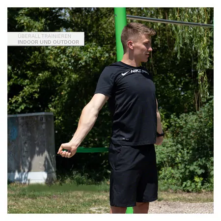 Sport-Tec Powerband aus Latex, 104x3,2 cm, mittel, grn