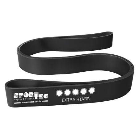 Sport-Tec Powerband aus Latex, 104x4,4 cm, extra stark, schwarz