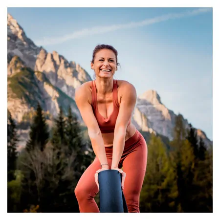 AIREX Yoga Matte CALYANA Start, L x B x H 185 x 65 x 0,5 cm, ozeanblau