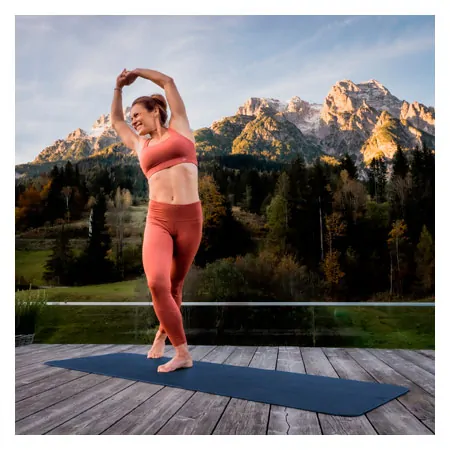 AIREX Yoga Matte CALYANA Start, L x B x H 185 x 65 x 0,5 cm, ozeanblau