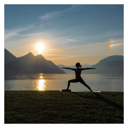 AIREX Yoga Matte CALYANA Advanced, LxBxH 185x65x0,5 cm, limonengrn/nussbraun