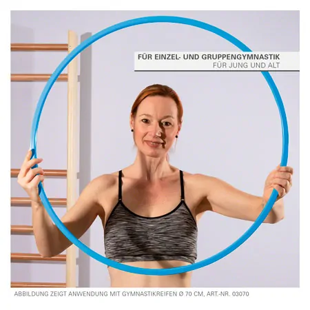Gymnastikreifen aus Kunststoff, 4er-Set,  60 cm
