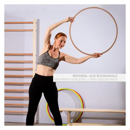 Gymnastikreifen aus Holz,  60 cm, 280 g