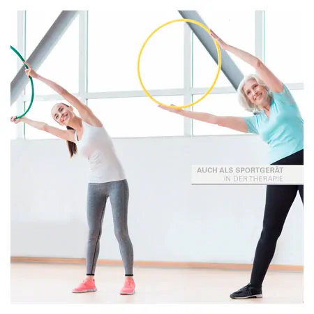 Gymnastikreifen aus Kunststoff,  70 cm, 340 g