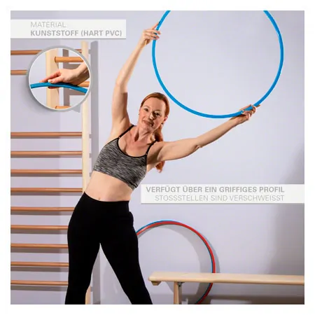 Gymnastikreifen aus Kunststoff,  70 cm, 340 g