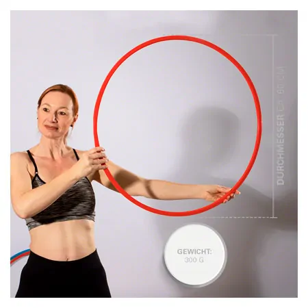 Gymnastikreifen aus Kunststoff,  70 cm, 340 g