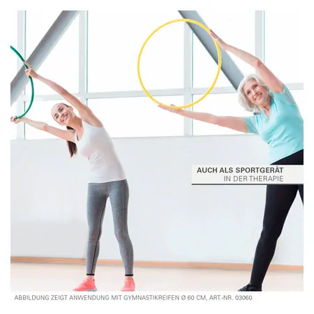 Gymnastikreifen aus Kunststoff, 4er-Set,  70 cm