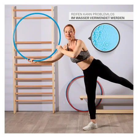 Gymnastikreifen aus Kunststoff, 4er-Set,  70 cm