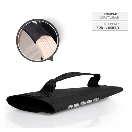 Gymnastikreifen aus Holz, 10er-Set, � 60 cm, inkl. Tragegriff