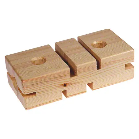 Gymnastikstein aus Holz, 24x11,5x7,5 cm