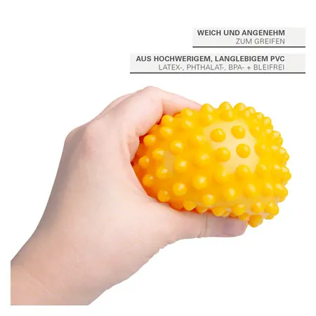 Sensy-Ball, � 10 cm, gelb, 2 St�ck