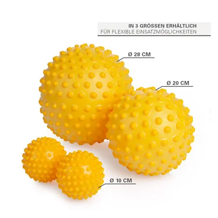 Sensy-Ball, � 10 cm, gelb, 2 St�ck