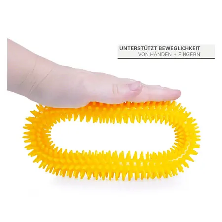 Igelring, � 16 cm, gelb