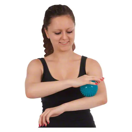 Reflex-Ball,  9 cm, blau-transparent