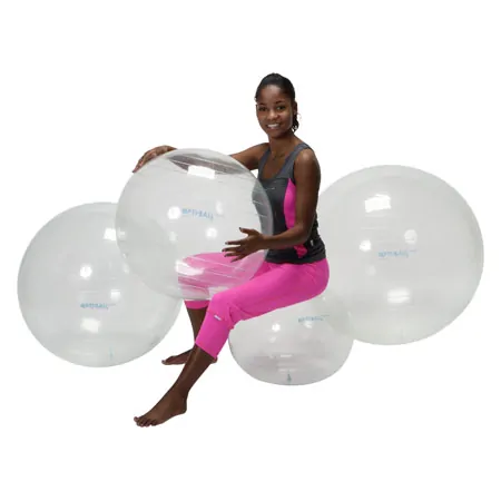 Opti-Ball Gymnastikball transparent,  75 cm