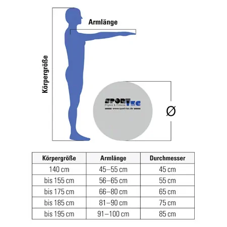 Opti-Ball Gymnastikball transparent,  75 cm