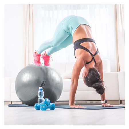 Silver Ball Gymnastikball,  65 cm, silber