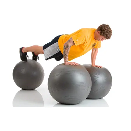 TOGU Gymnastikball Powerball Challenge ABS,  55-65 cm, silber-grau