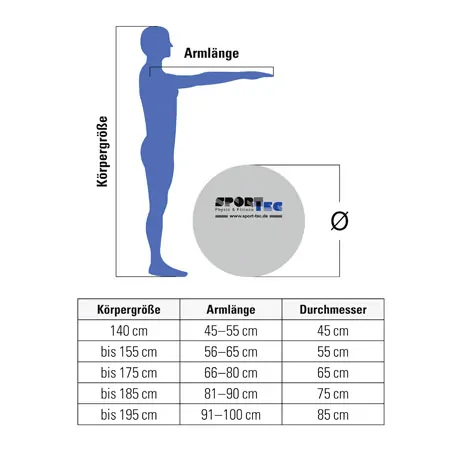 PEZZI Gymnastikball,  53 cm, orange