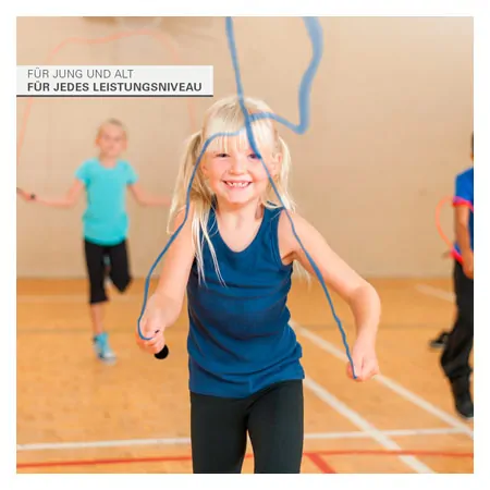 Springseil Speed Rope-Set, verstellbar, 300 cm, 10 Seile, inkl. Aufbewahrungsbeutel
