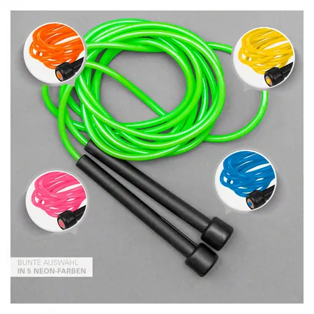 Springseil Speed Rope-Set, verstellbar, 300 cm, 10 Seile, inkl. Aufbewahrungsbeutel