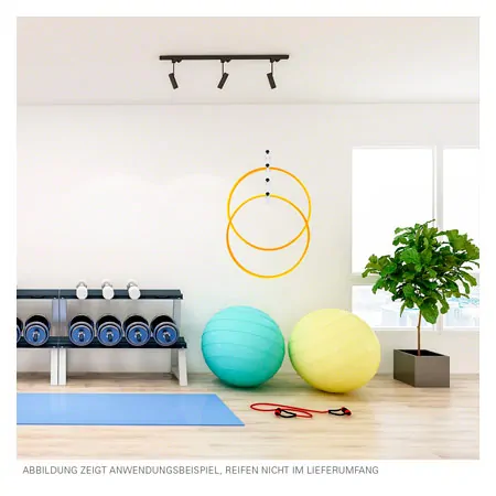 Aufh�ngevorrichtung f�r Gymnastikreifen