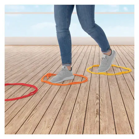 Gymnastik-Springseil, 300 cm, 10er-Set, inkl. Aufbewahrungstasche