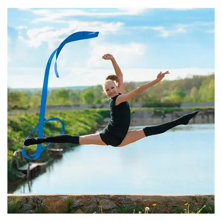 Gymnastikband mit Stab, 6 m