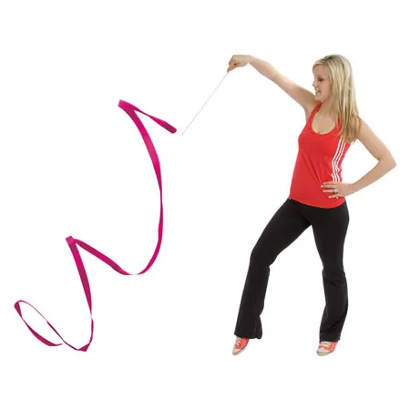 Gymnastikband mit Stab, 6 m
