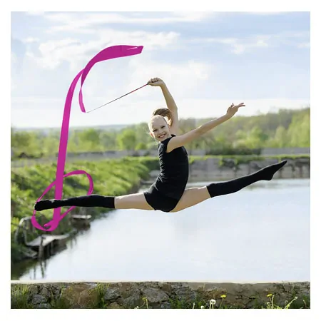 Gymnastikband mit Stab, 6 m