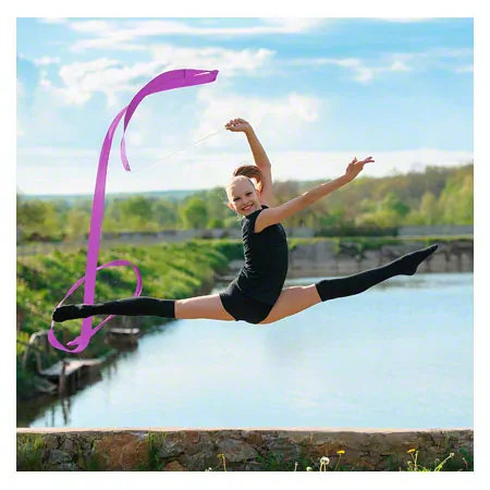 Gymnastikband mit Stab, 5 m