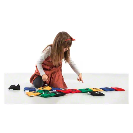 Bohnensckchen mit Zahlen-Set, 12x12 cm, 15-tlg.
