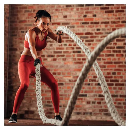 Fitness Tau Battle Rope, � 4 cm x 20 m, 12,6 kg