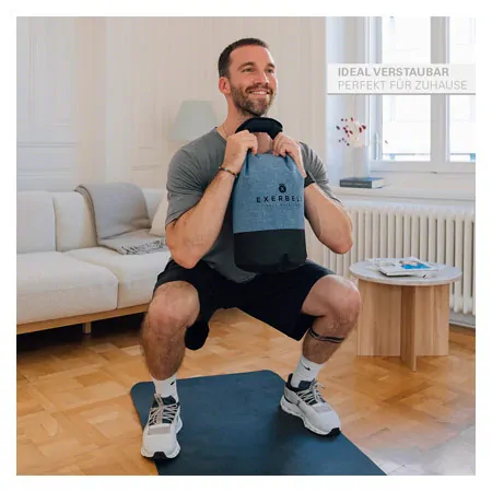 Exerbell faltbare Kettlebell, befllbar bis 14 kg